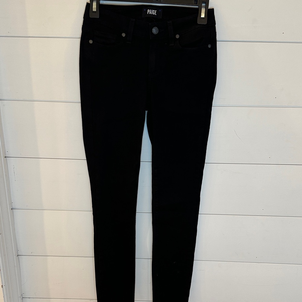 PAIGE Women's Black Skinny Jeans‎ size 25 EUC